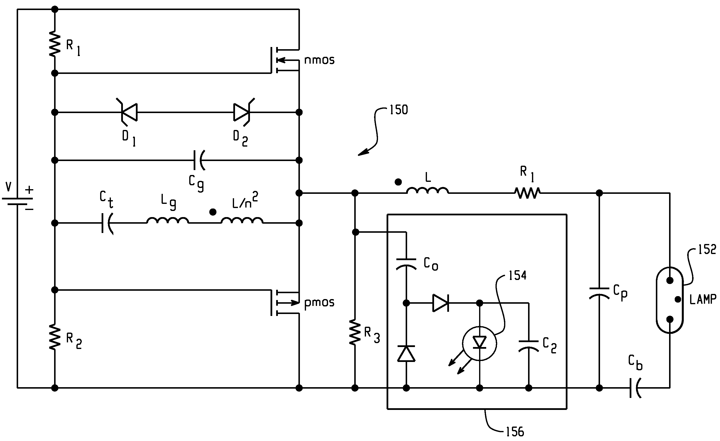 Combined ballast for fluorescent lamp and light emitting diode and method of driving same