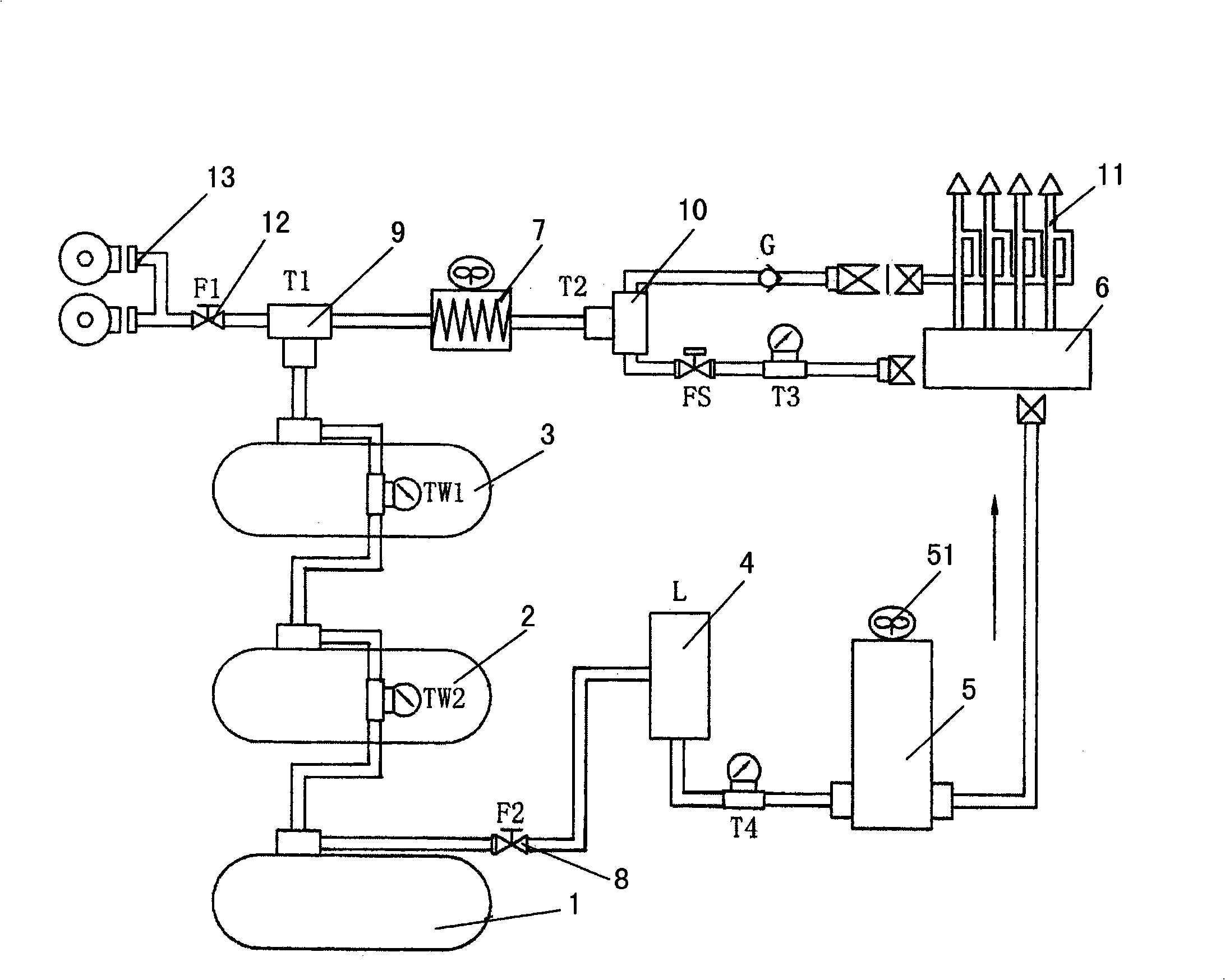 Novel fuel modularized supply system for public transport vehicle