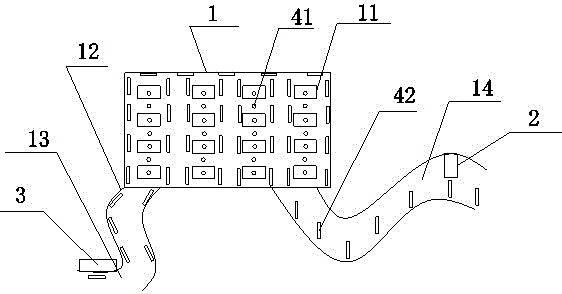 Automatic fee charging system and electronic device for indoor parking lot