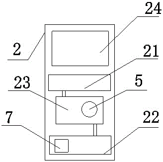 Automatic fee charging system and electronic device for indoor parking lot