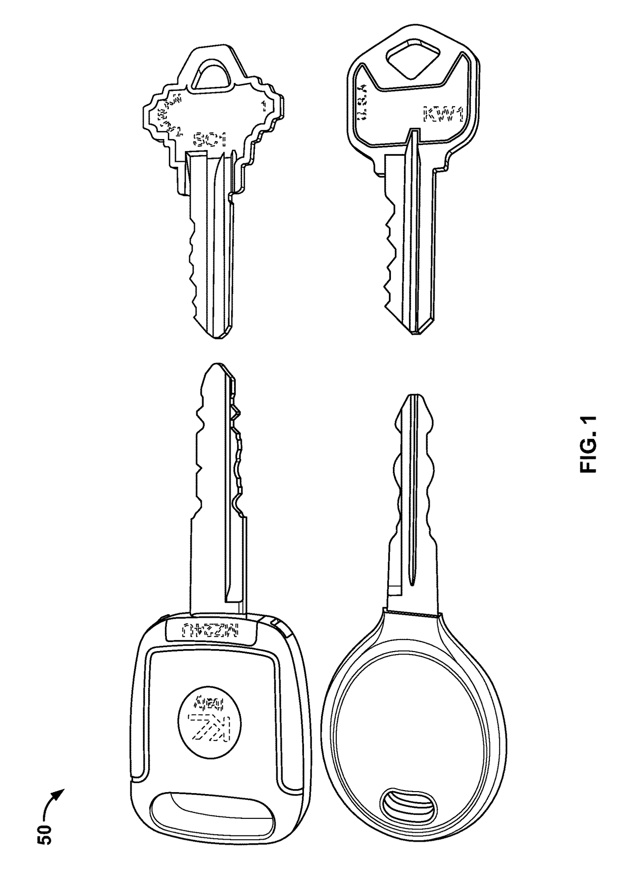 High security key scanning system