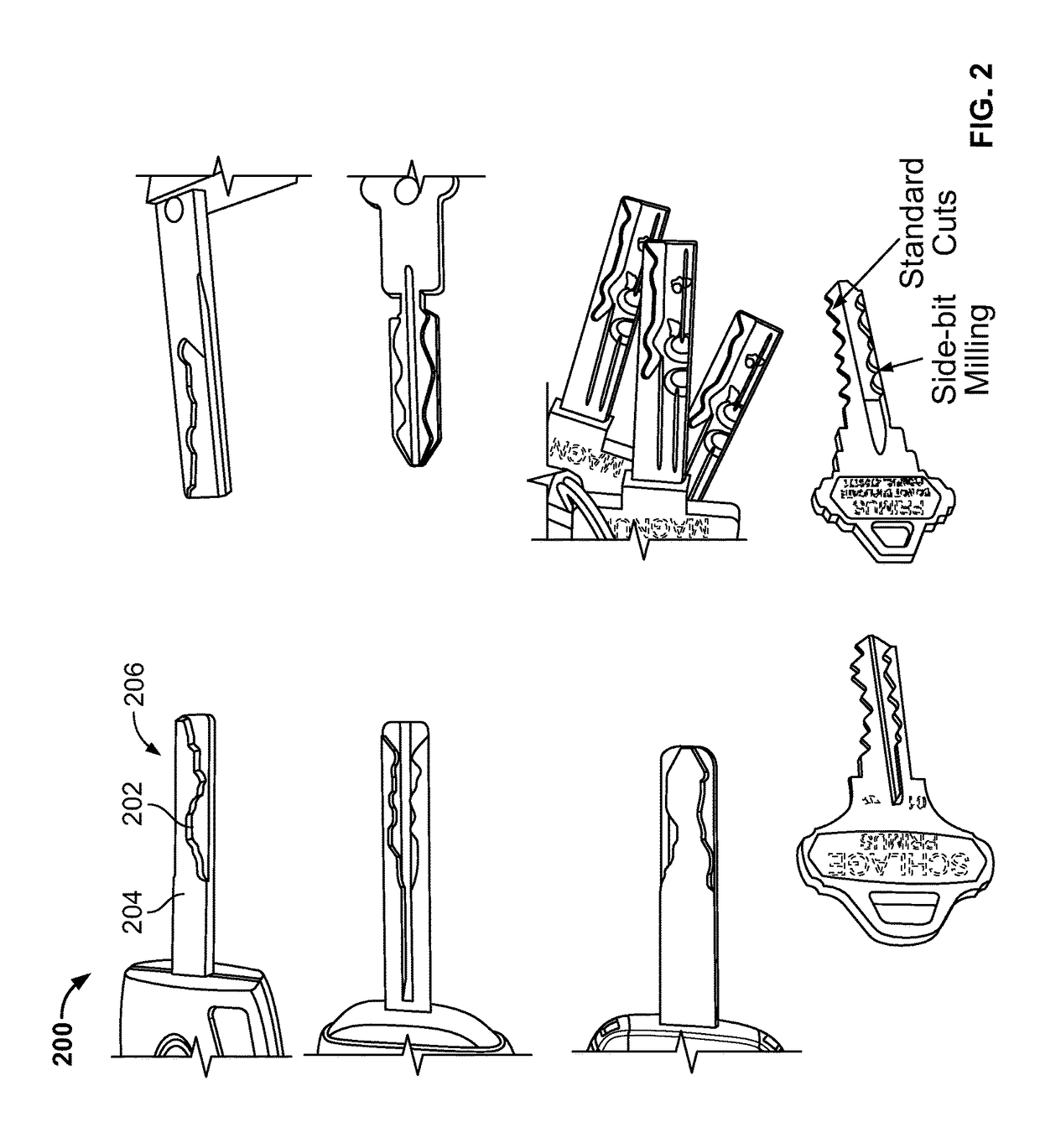 High security key scanning system