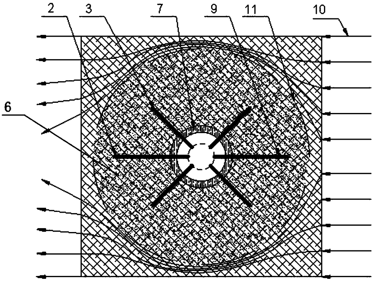 Novel method for preventing water inrush from shaft wall in shaft aquifer sinking