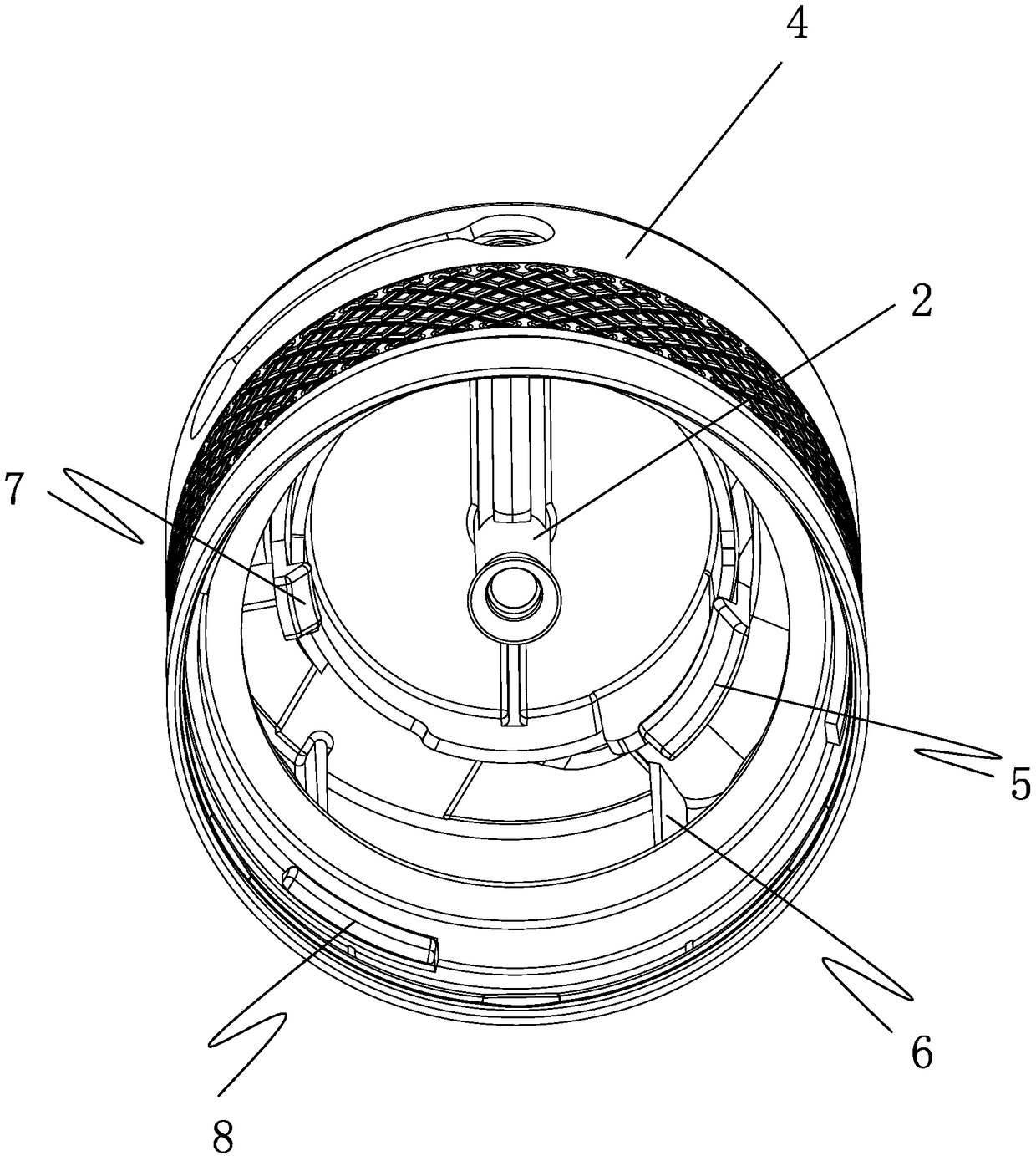 A rotary self-locking aerosol actuator