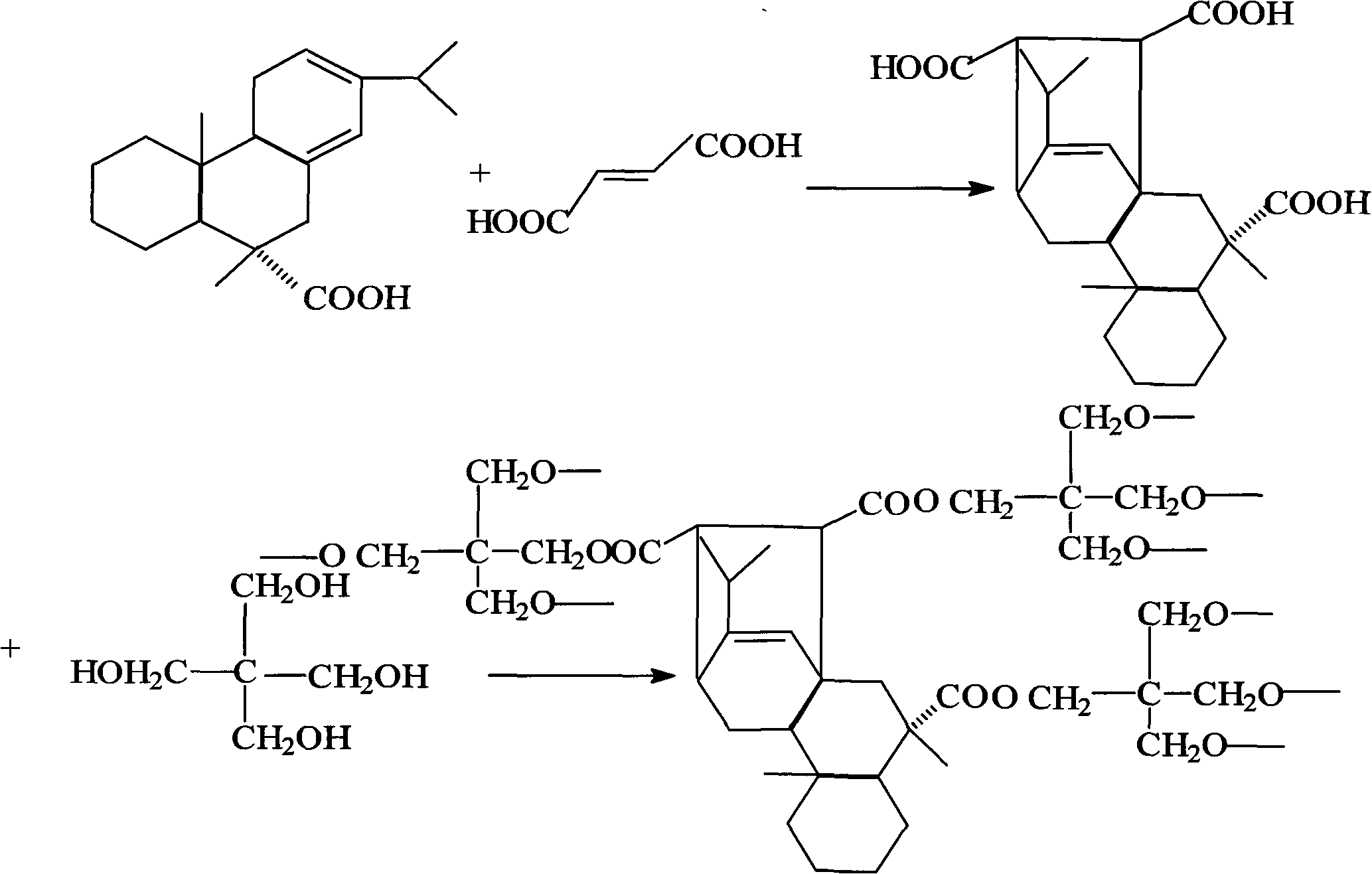 Preparation method of high-viscosity rosin resin