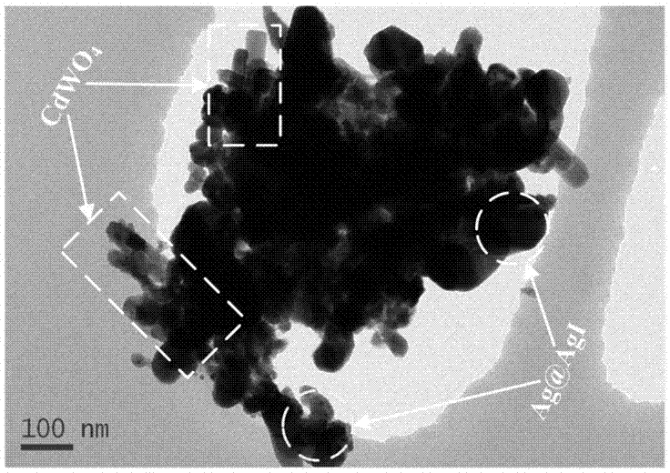 Cadmium trngstate-modified silver/silver iodide composite material, and preparation method and application thereof