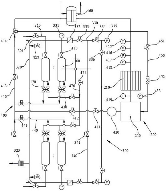 A marine fuel cell hydrogen supply system based on embedded alloy hydrogen storage technology