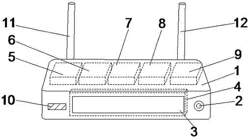 Router with voice reminding and detection function