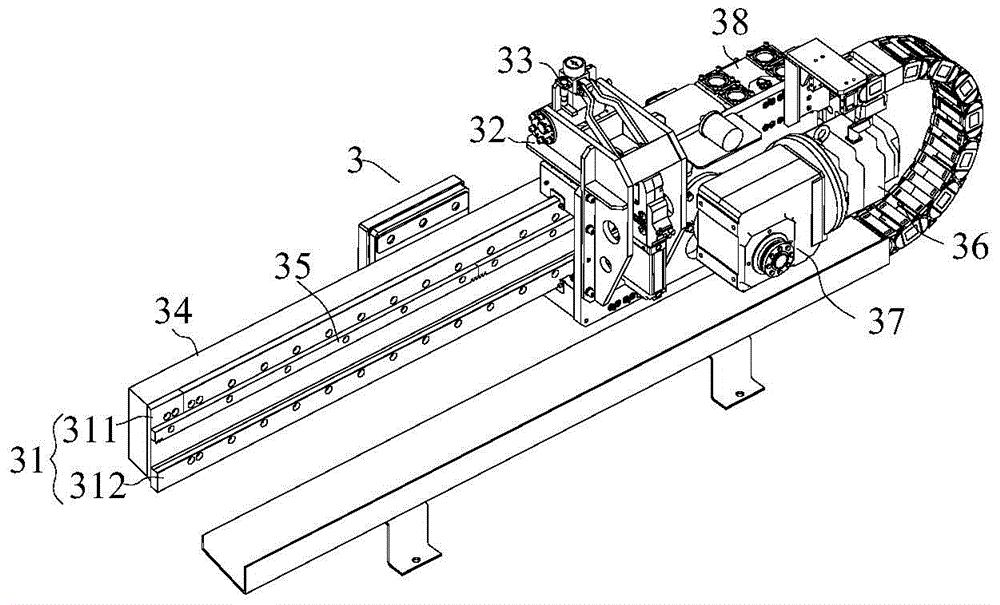 A ground sliding flexible assembly system