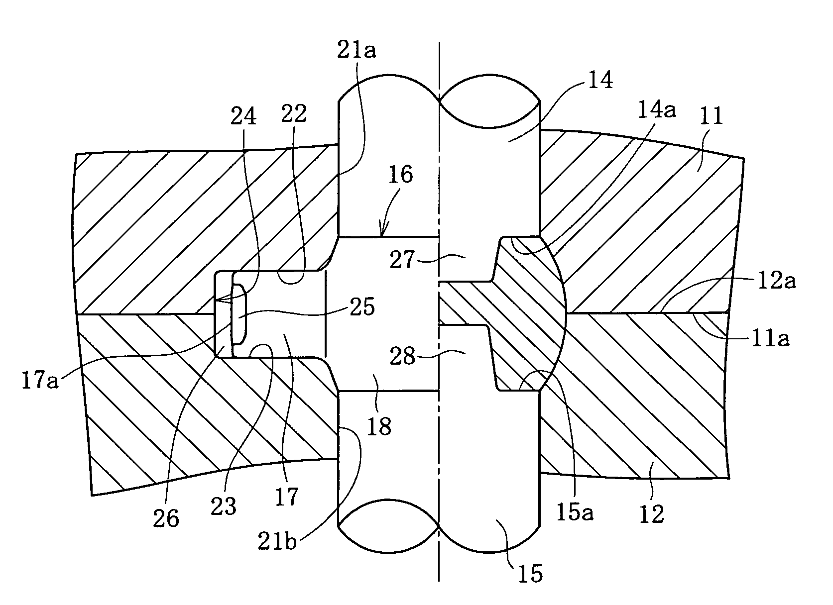 Closed forging die and forging method