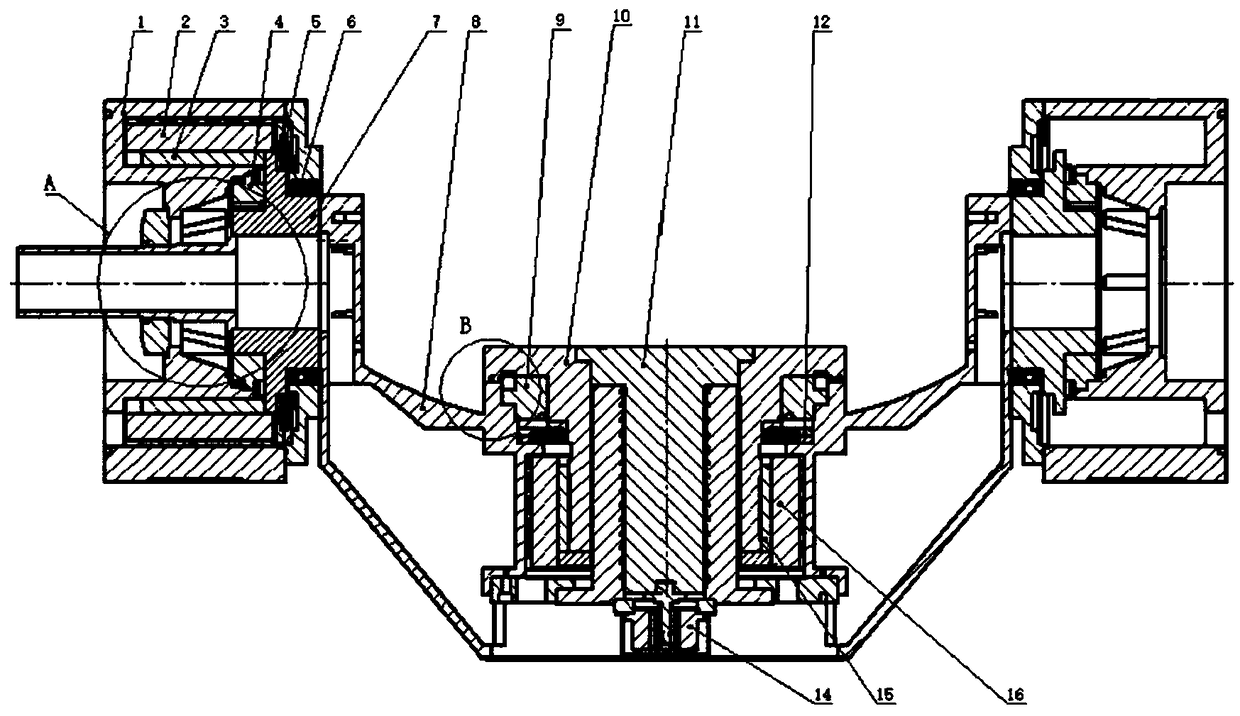 Double-rotation-shaft precision workbench