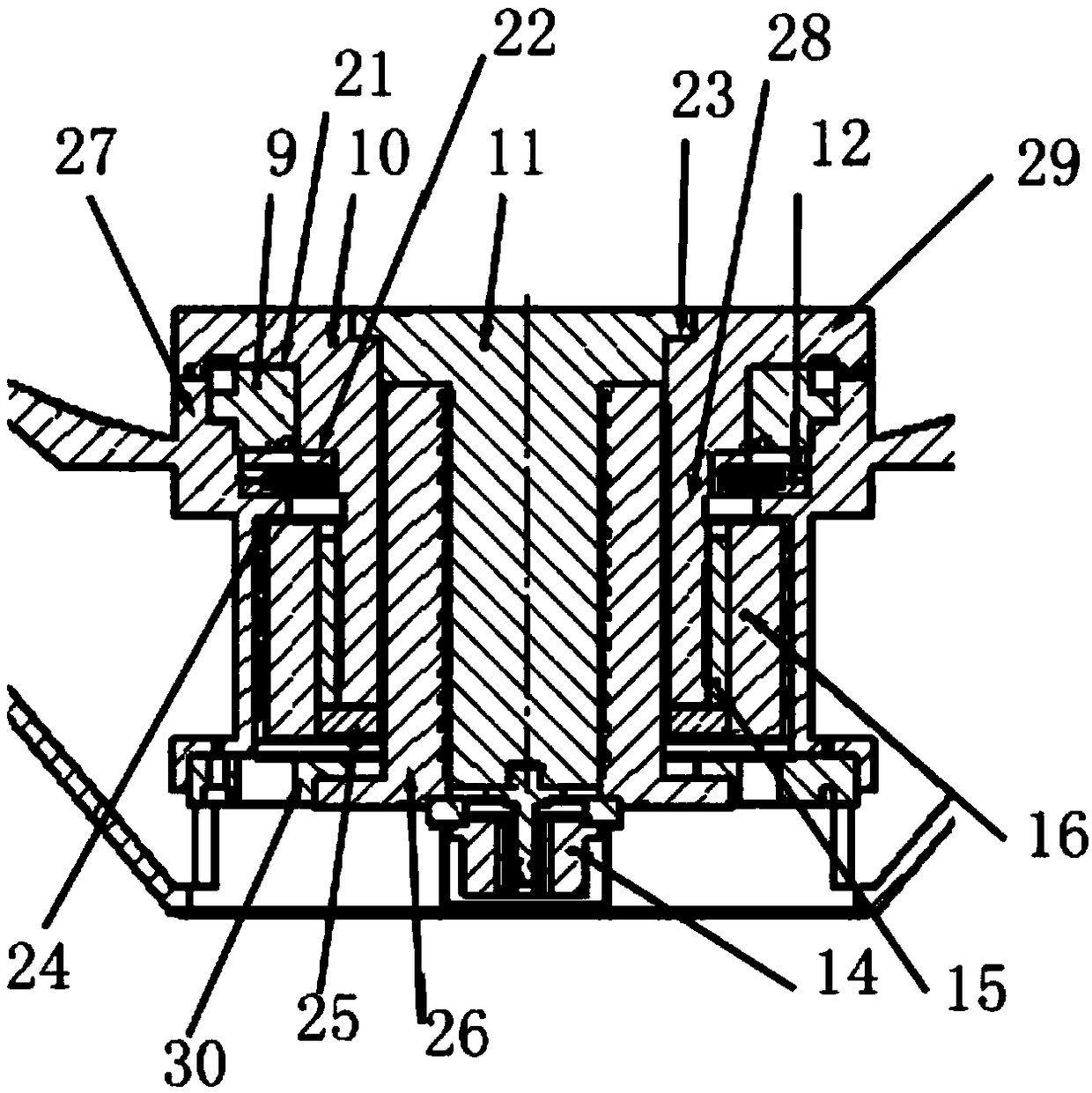 Double-rotation-shaft precision workbench