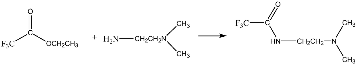 Fluorine-containing amide and preparation method thereof