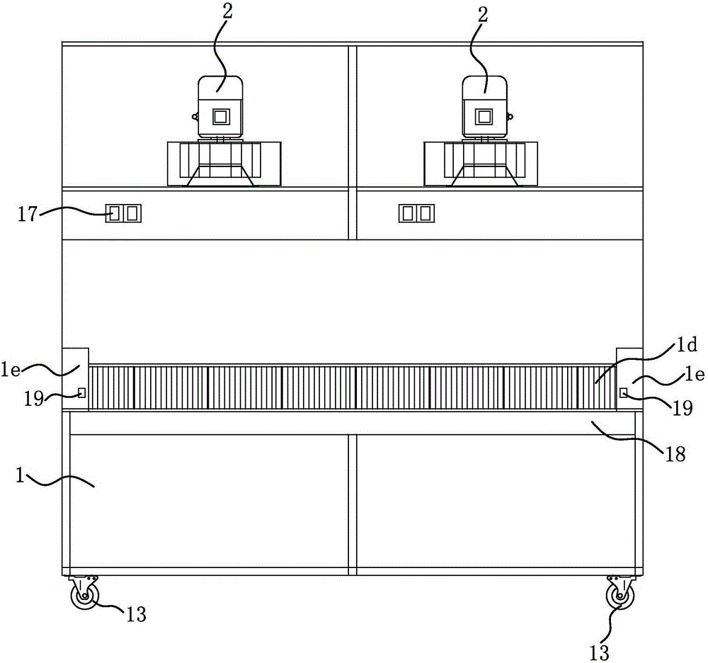 All-directional dust sucking and polishing workbench