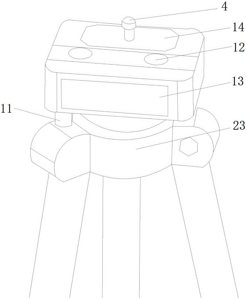 Full-automatic moving type field sampler supporting platform