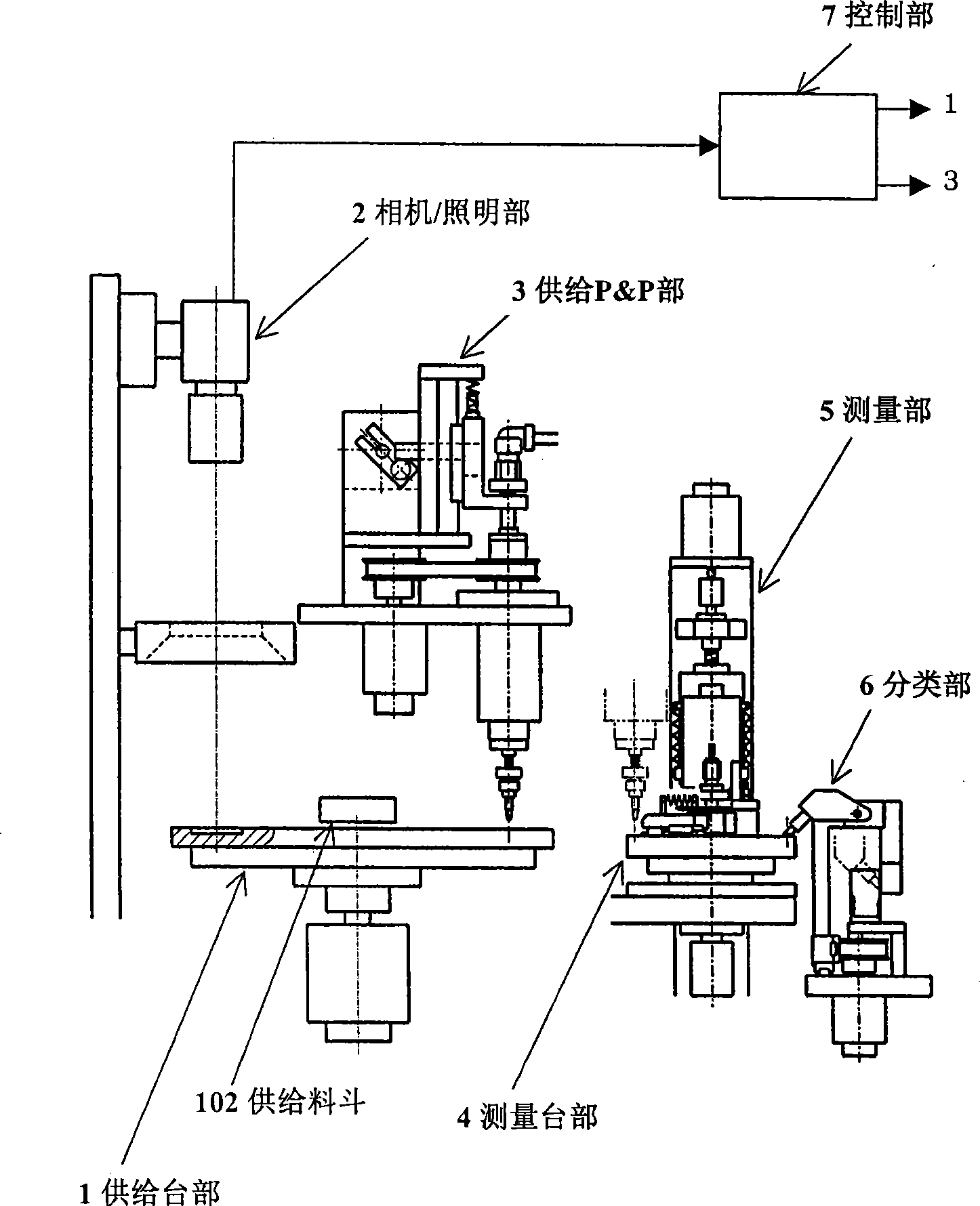 Component classification apparatus and electronic component characteristic check classification apparatus using the same