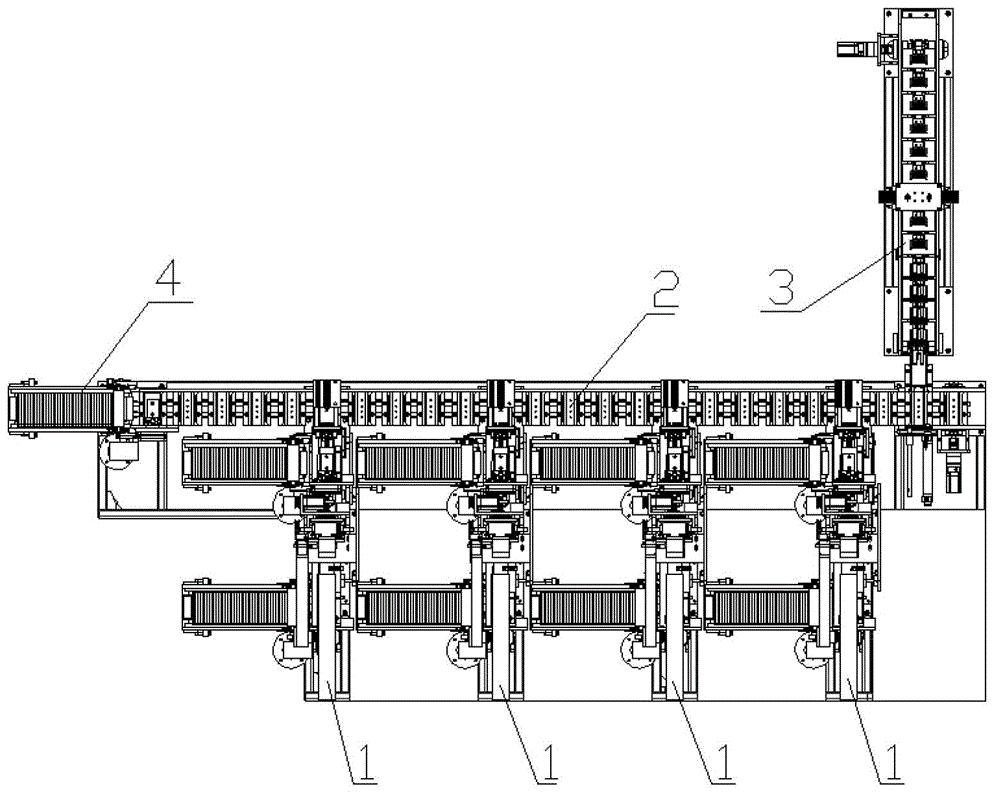 Parallel connection plate wrapping mechanism of storage battery pole plate