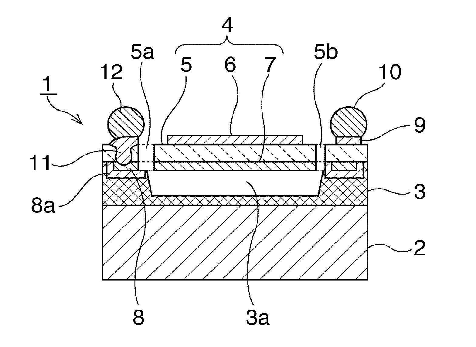 Piezoelectric bulk wave device, and method of manufacturing the piezoelectric bulk wave device