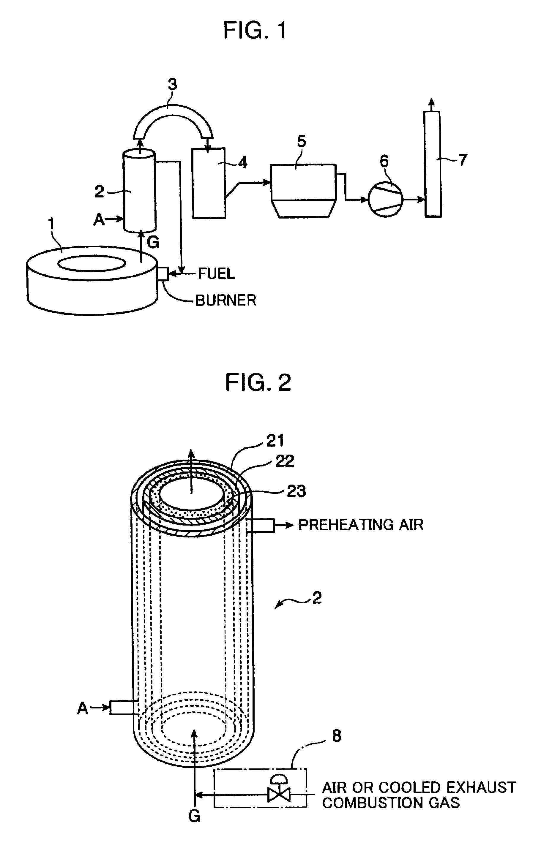 Exhaust gas processing system and method for rotary hearth type reducing furnace