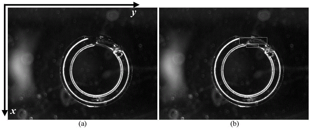 Bottleneck defect detection method adopting residual analysis and dynamic threshold segmentation