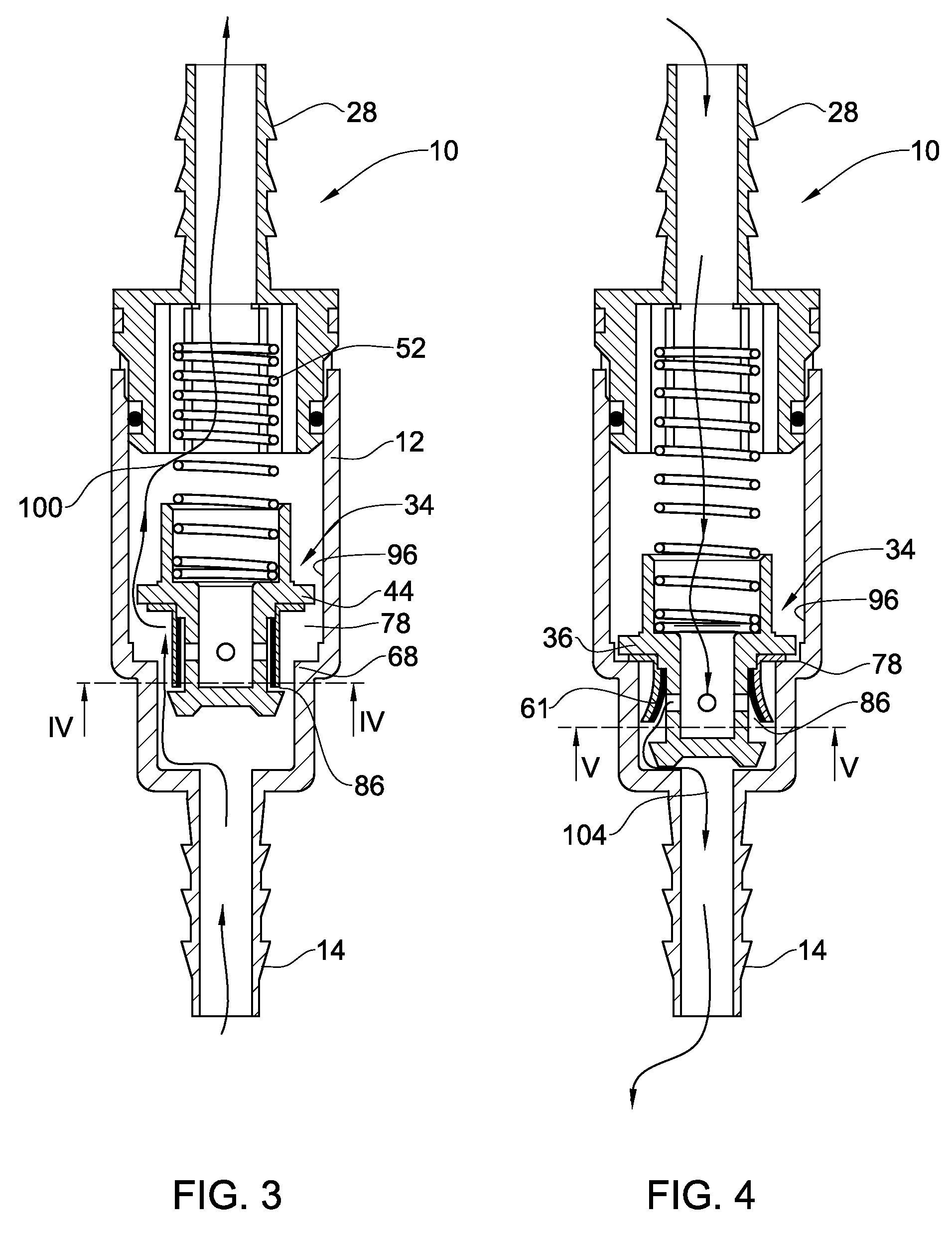 Double check valve for a fuel system