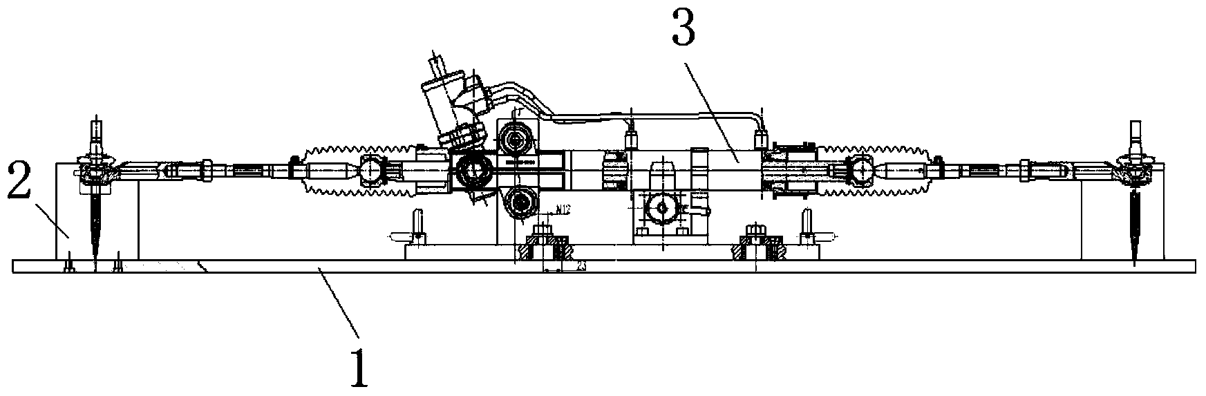 Assembling mistake-proofing device and method for external spherical heads of steering machine assembly