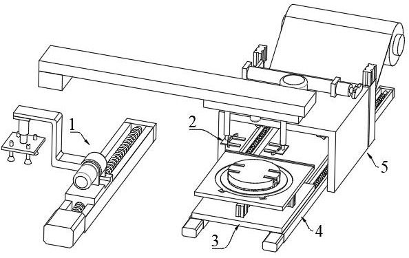 Wafer feeding device and wafer film pasting device