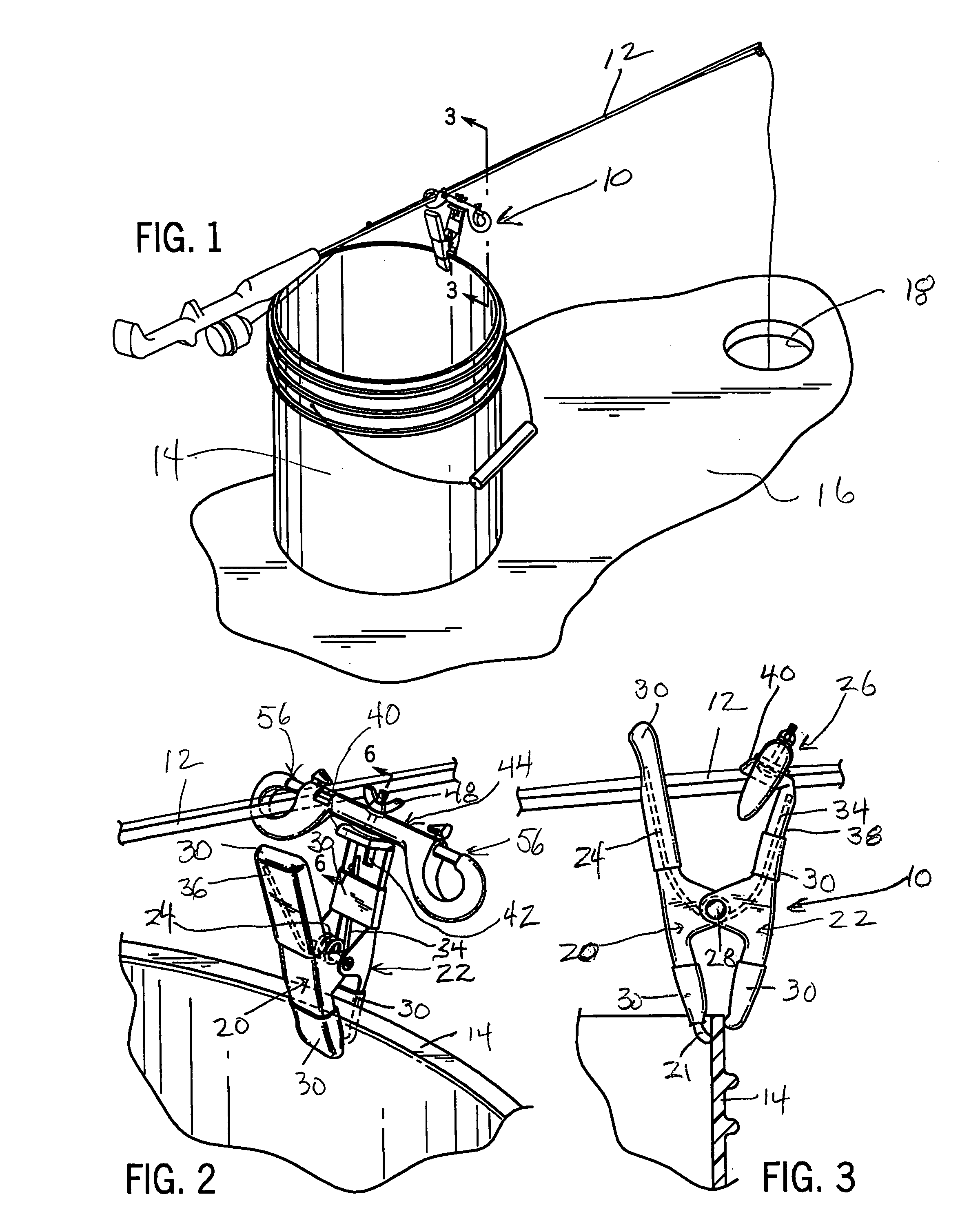 Alligator clip holder for supporting a fishing rod