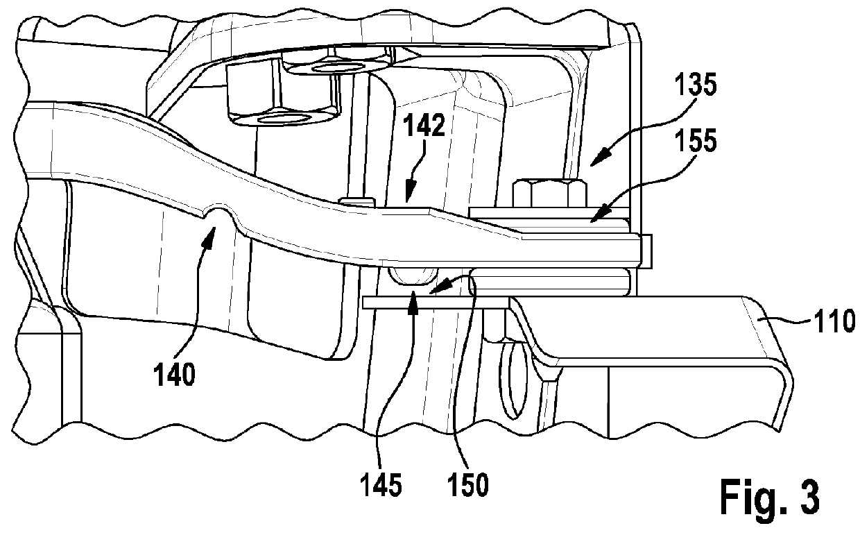 Support element for a wiper drive