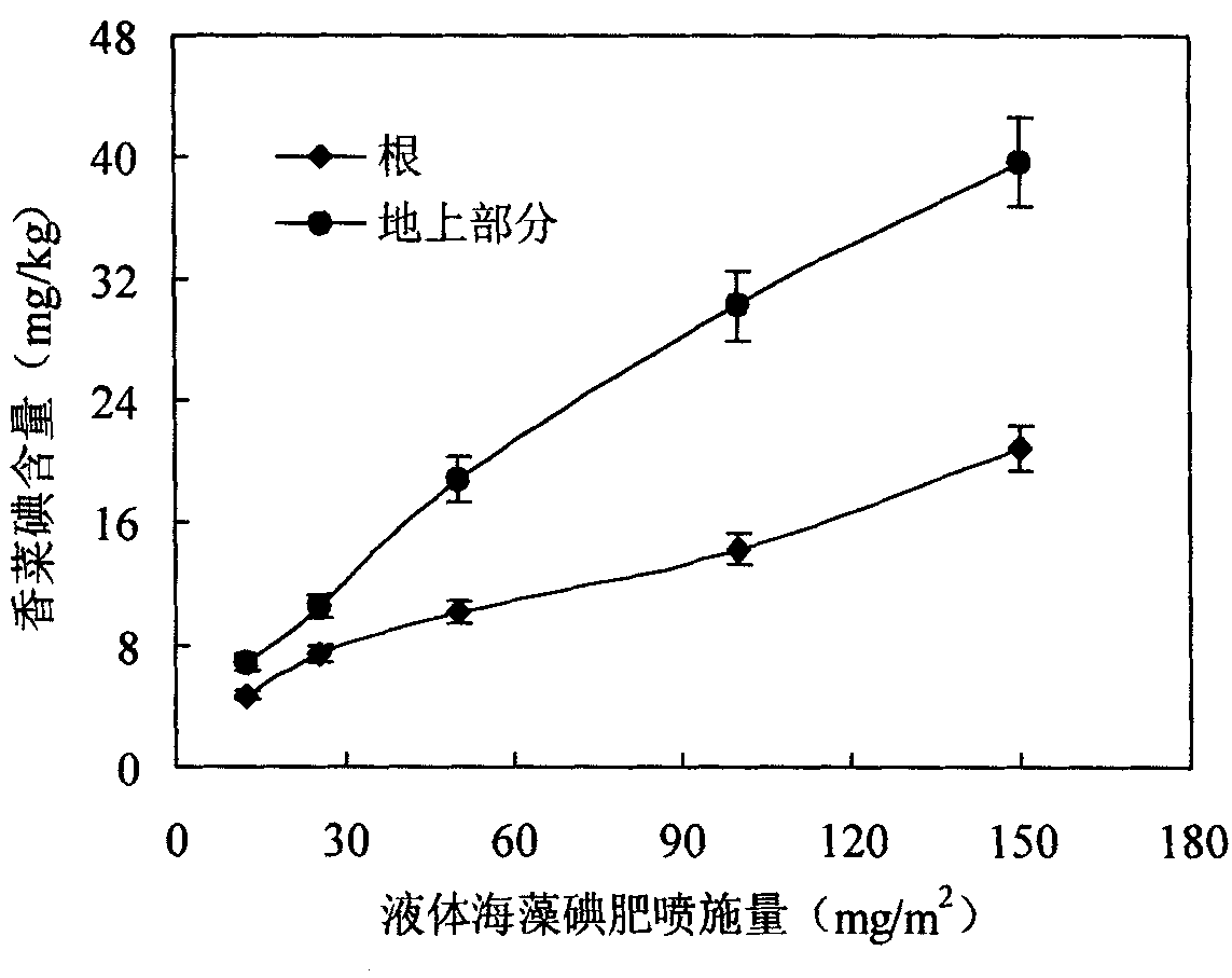 Planting method of iodine-enriched caraway