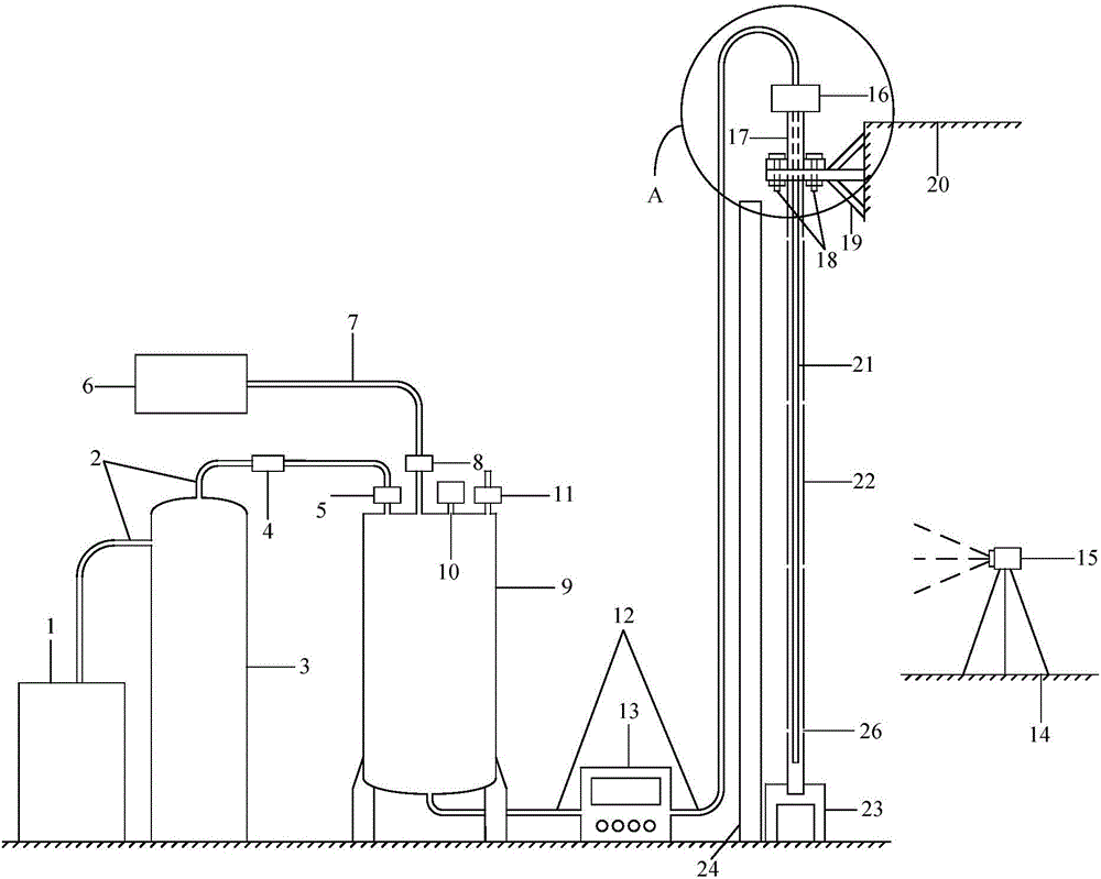 Grouting sealing hole stop grout visual experimental device and experimental method thereof