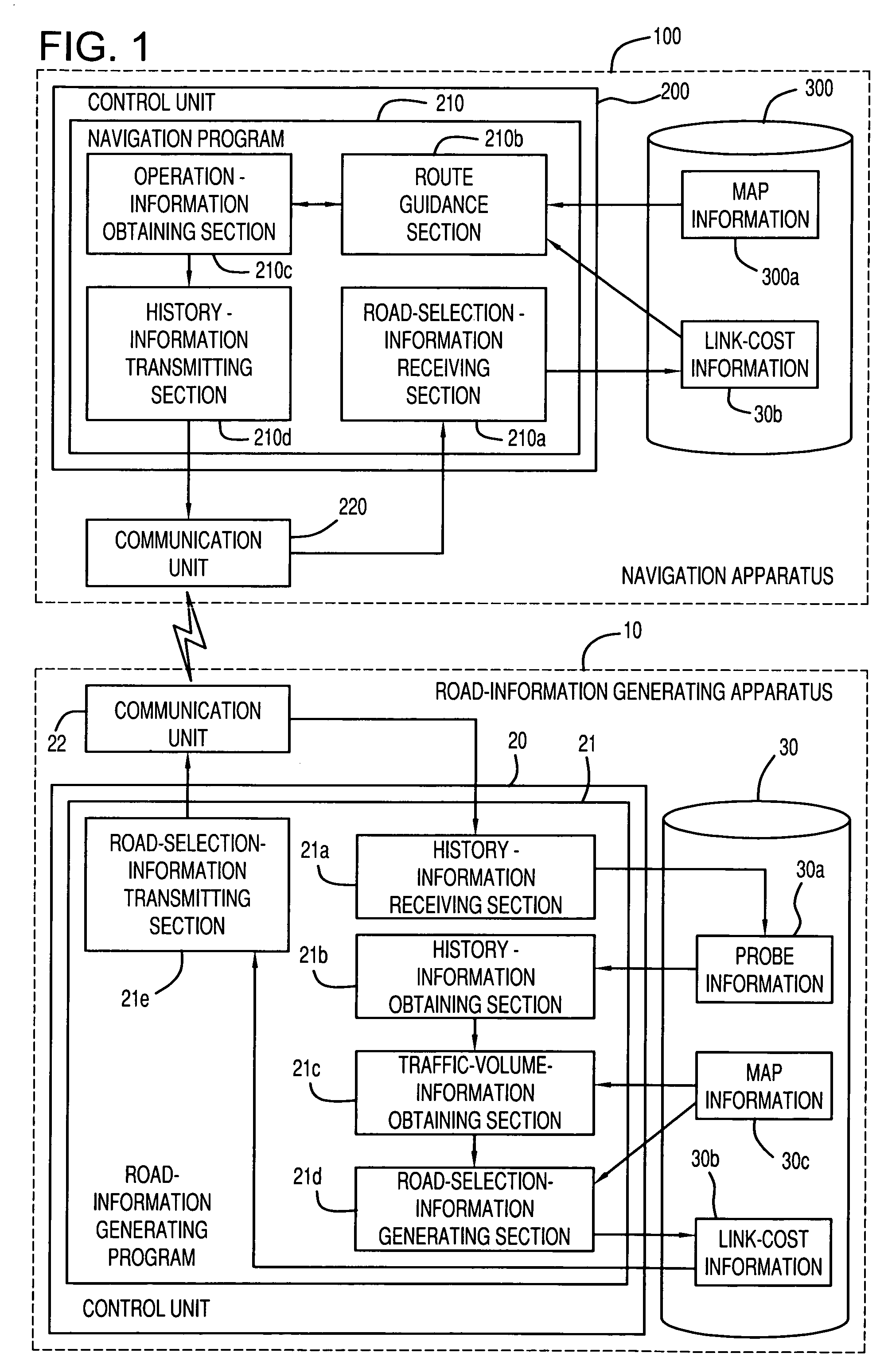 Apparatus, method, and program for generating road information