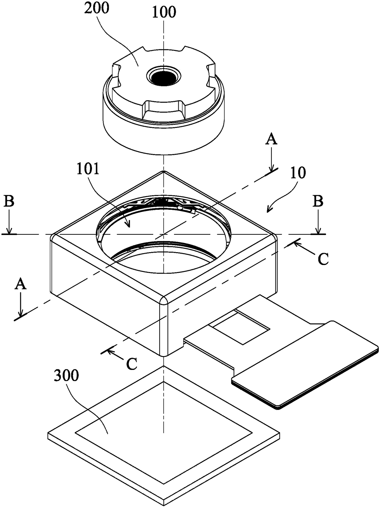 Integrated structure of auto focus and optical image stabilizer mechanisms