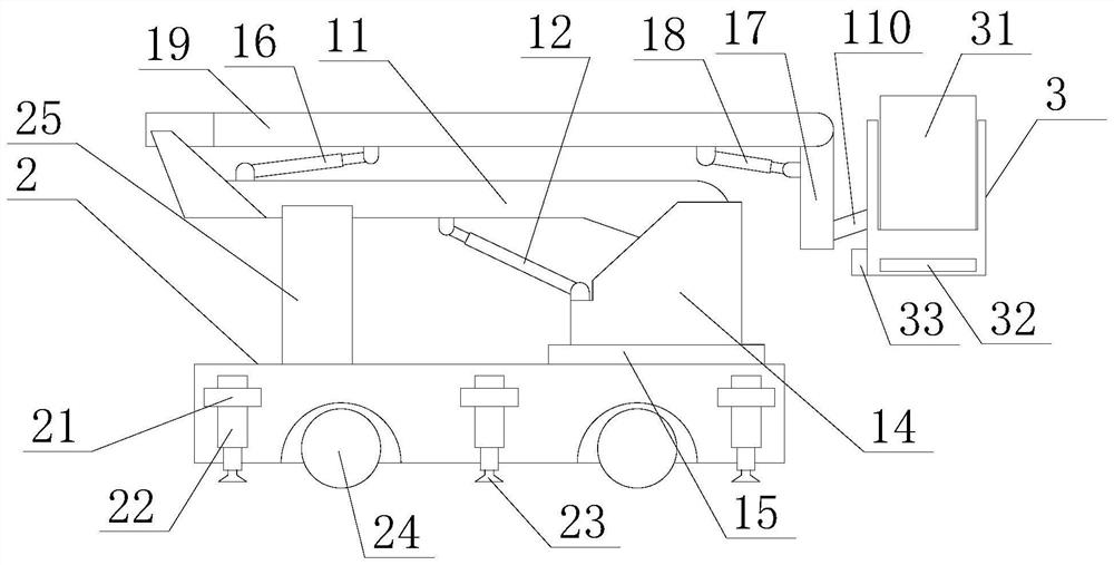 Multidirectional moving chassis of aloft work vehicle of aloft worker platform