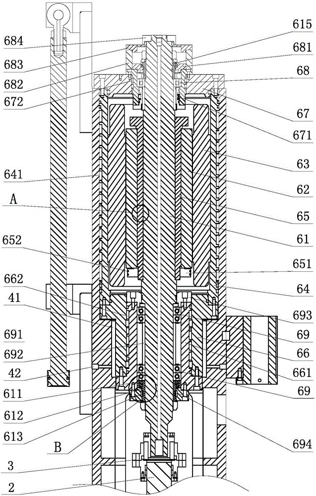 Built-in machine tool spindle drive device