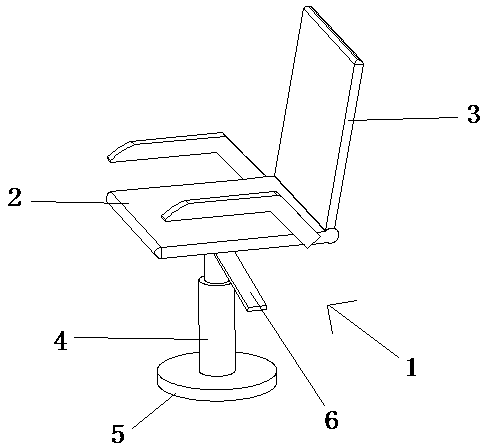 Vertical lifting train seat