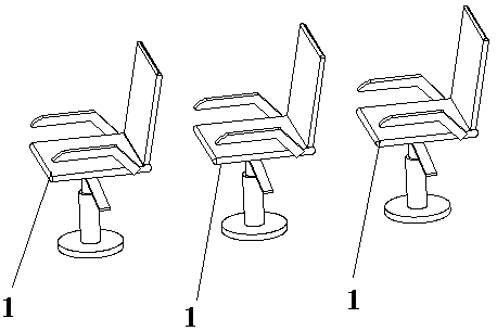 Vertical lifting train seat