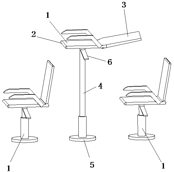 Vertical lifting train seat