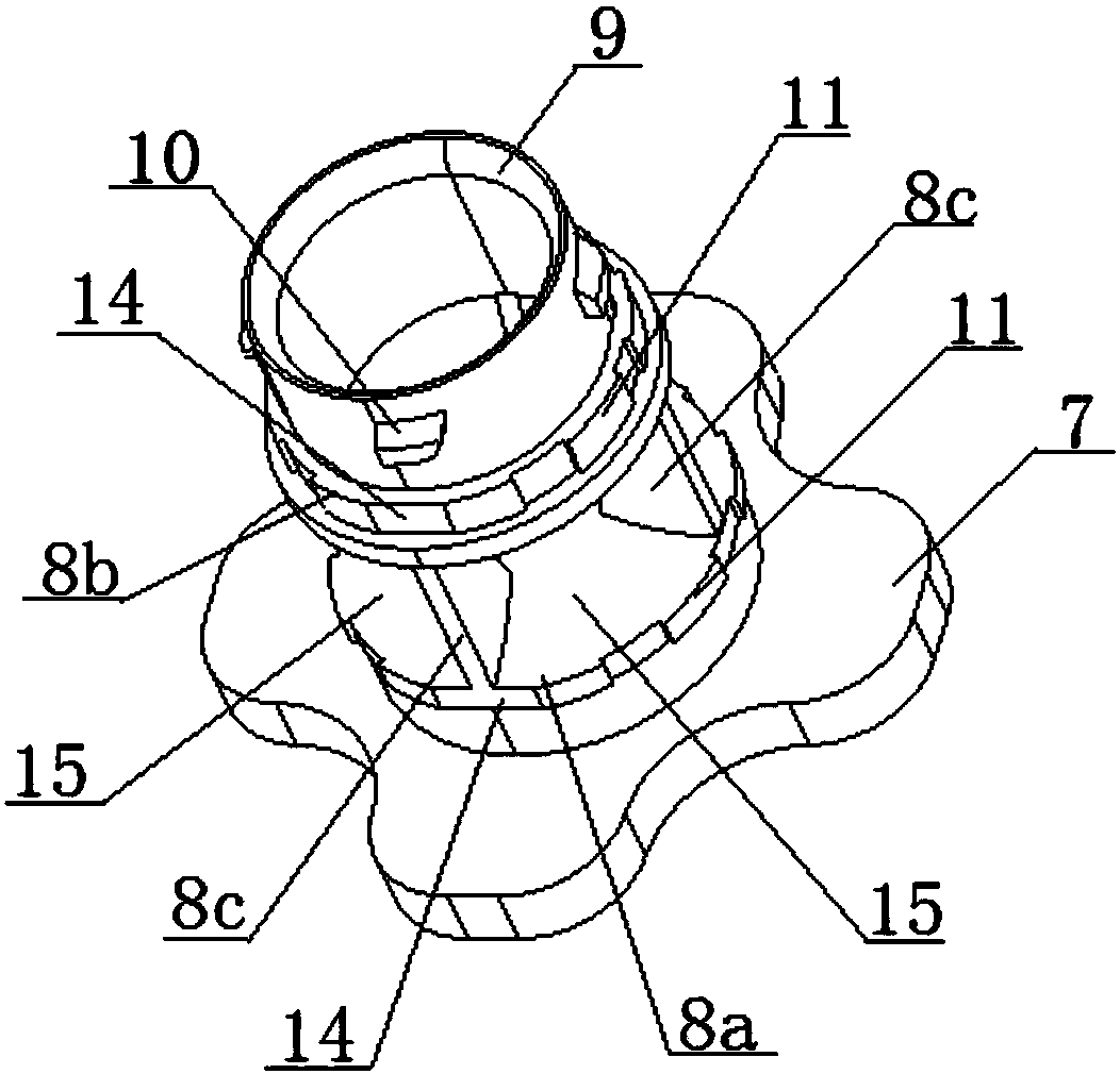 Dishwasher spray arm connection structure and dishwasher