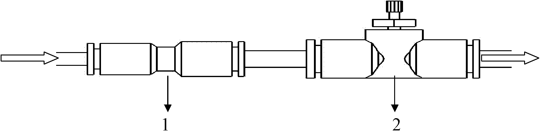 External connection gas source and ion mobility spectrometry combination system