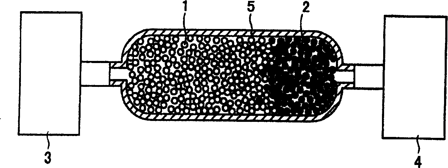 Catalyst oxide for changing quality of fossil fuel