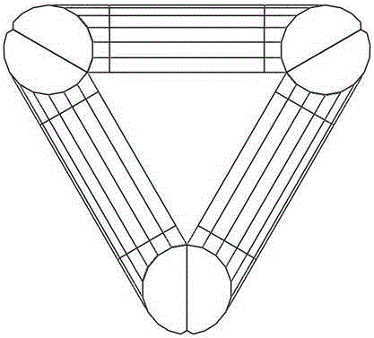 Open type transformer three-dimensional roll-core