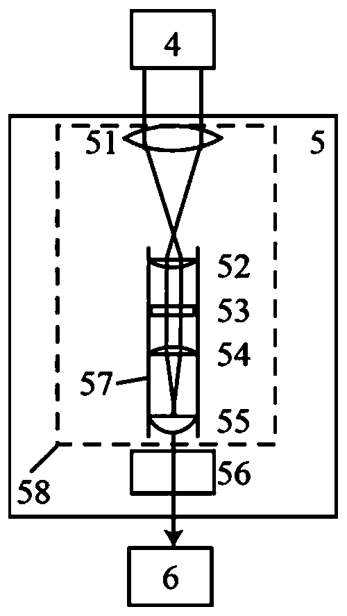 Intermediate layer magnetic field remote sensing device based on gated photon counting