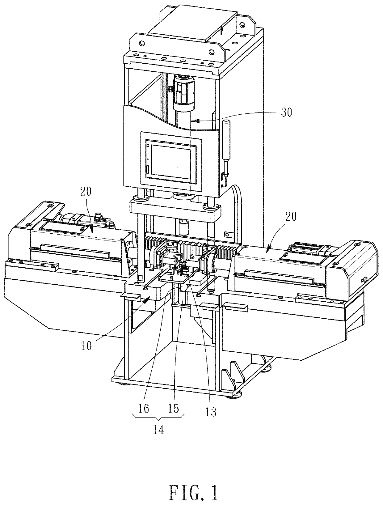 Control arm assembly mechanism and control arm assembly method