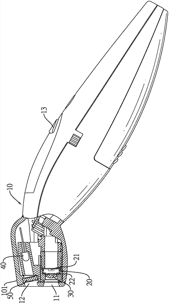 Forehead temperature measuring device