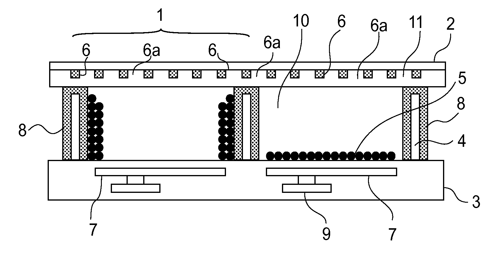 Particle movement-type display device and particle movement-type display apparatus