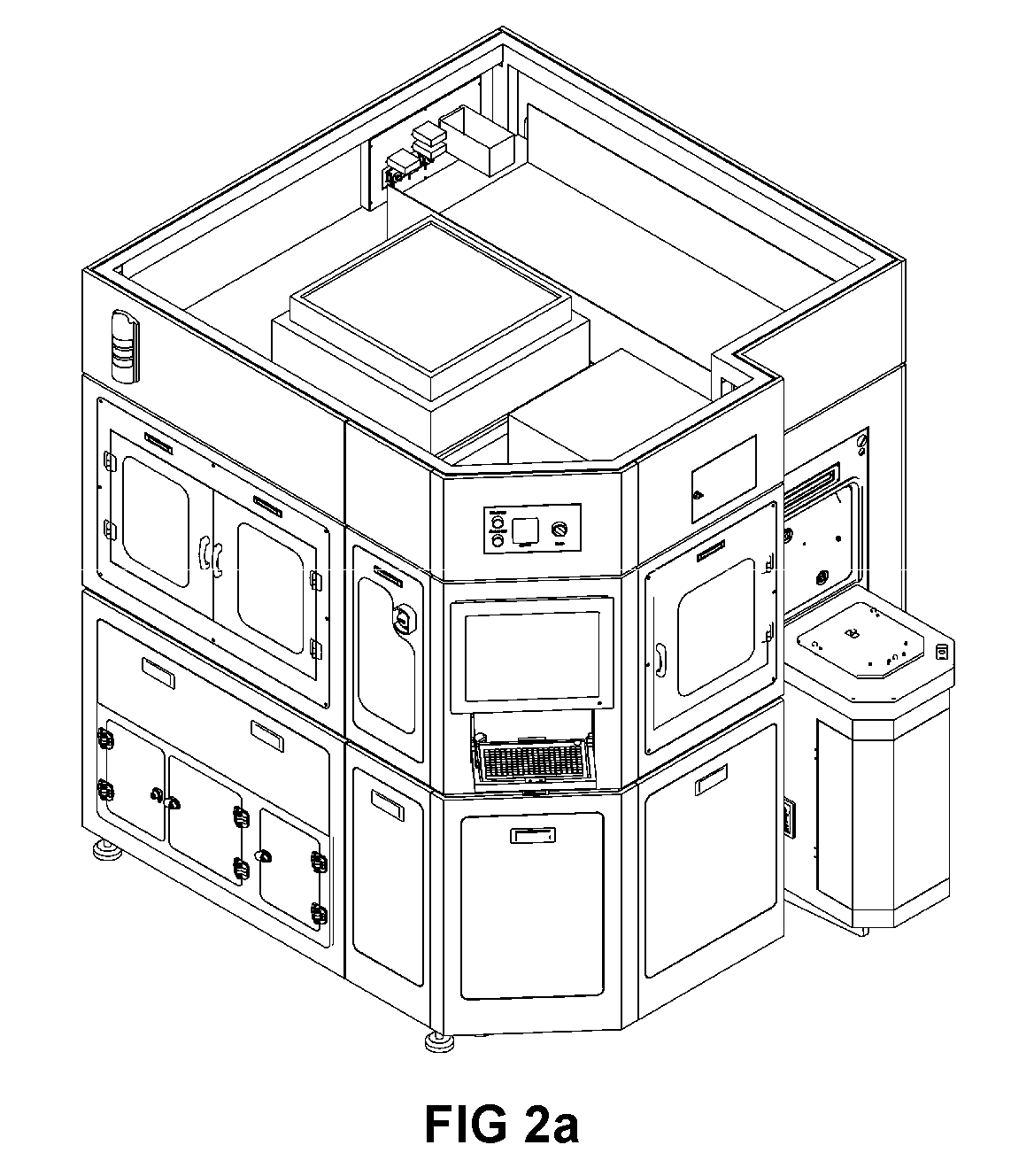 Vapor phase decomposition device for semiconductor wafer pollutant measurement apparatus and door opening and closing device