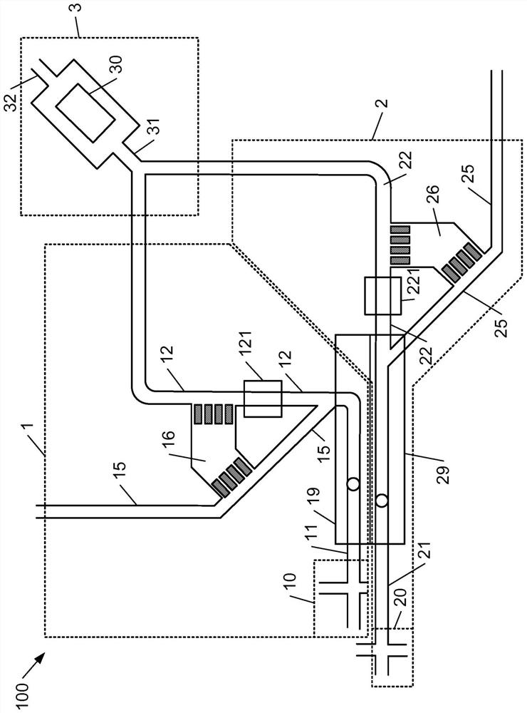 Microfluidic module for co-encapsulation in droplets