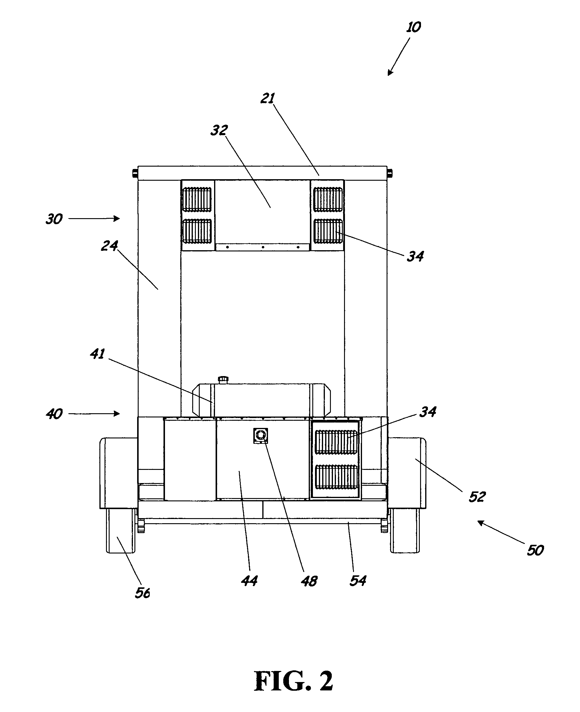 Self-contained mobile walk-in cooler