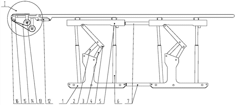 Automatic bolt mesh laying and connection excavation temporary support device